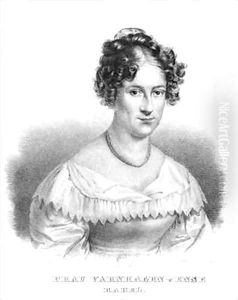 Portrait of Rahel Varnhagen von Ense 1771-1833 born Levin by Moritz Michael Daffinger