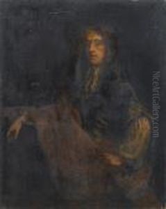 Portrait Of A Gentleman, 
Three-quarter-length, In A Blue Coat, A Brown Wrap And White Lace Jabot