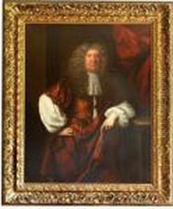 A Three Quarter Length Portrait Of A Gentleman