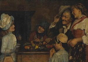 At The Fruit Stall by Claudio Rinaldi