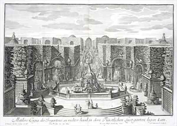 German watergarden from Furstlicher Baumeister - view 1