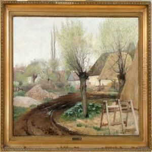 A Road Through A Village