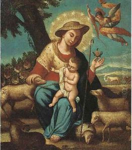 The Virgin and Child by Josefa De Ayala, Called Josefa D'Obidos