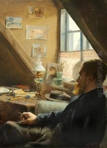 Portrait Of Albert Paulsen, Lawyer by Laurits Andersen Ring