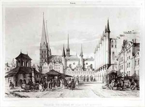 The Senate and Marketplace in Lubeck by Andre Durand