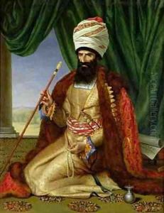 Portrait of Asker Khan Ambassador of Persia in Paris in 1808