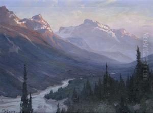River Through The Mountains by Eric John Benson Riordon