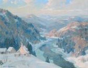 Untitled - The Thawing River by Eric John Benson Riordon