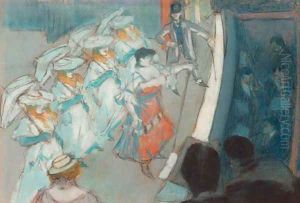 Au moulin rouge by Charles Georges Dufresne