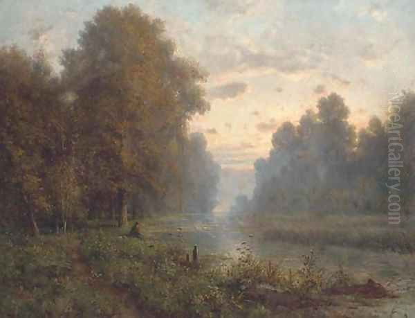 Angling at dusk - view 1