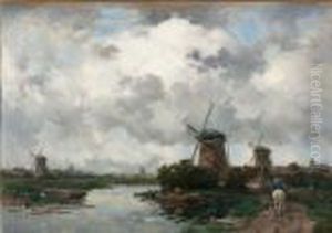 Hollandsch Landschap, Molens Bij Gouda