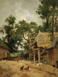 Chickens On A Farm