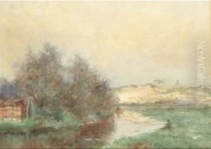 Fishermen In The Dunes by Willem Cornelis Rip