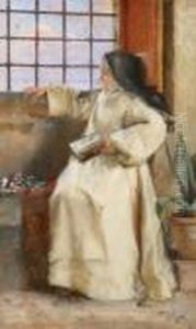 Lettura Alla Finestra by Virgilio Ripari