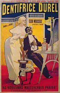 Poster advertising Durel toothpaste by Duzolle