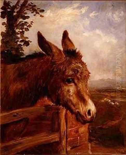 A Donkey at a Gate - view 1