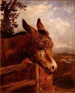 A Donkey at a Gate by Ebenezer Newman Downard