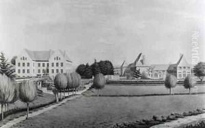 View of the Two Mills of Angecourt by F. Dujardin