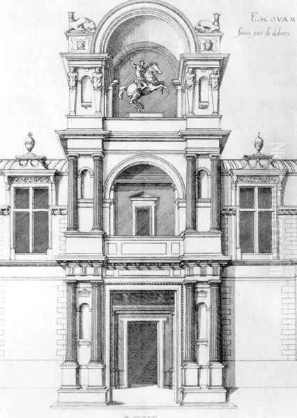 Entrance to the Chateau, Ecouen - view 1