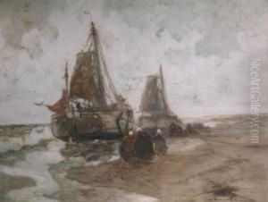 Off The Dutch Coast by William Frederick Ritschel