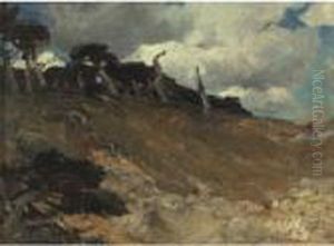 The Cypress Of Point Lobos, California by William Frederick Ritschel