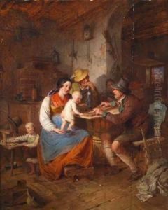 Sonntag Im Haus Des Jagers by Eduard Ritter