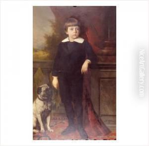 Jeune Garcon Au Bouledogue