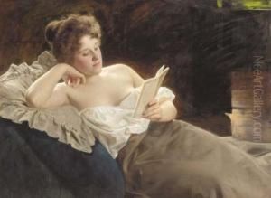 A Reclining Woman Reading