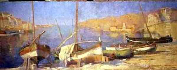 The Port of Collioure Afternoon - view 1
