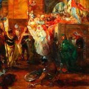 A Roman Procession by Giuseppe Rivaroli