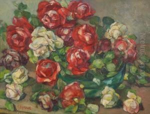 Vaso Di Rose by Giuseppe Rivaroli