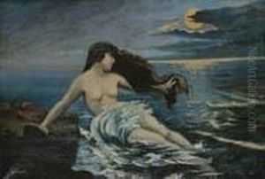 Bagnante Al Chiaro Di Luna