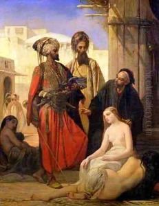 A Slave Market in Asia Minor by Louis Devedeux