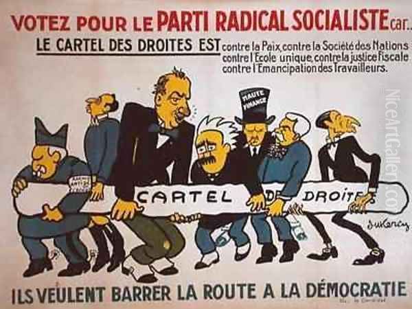 Electoral poster for the Radical Socialist Party 2 - view 1
