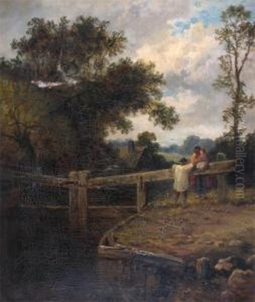 Figures By A Lock - view 1