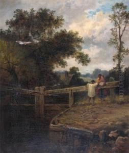 Figures By A Lock