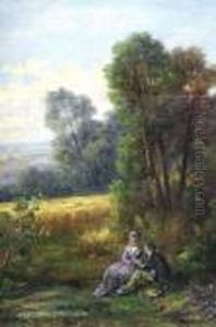 Rba -- Courting Couple In A Pastoral Landscape by Leopold Rivers