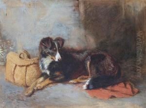 Sheep Dog Resting by Briton Riviere