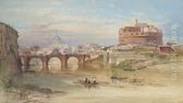 The River Tiber And The Castel Sant'angelo, Rome - view 1