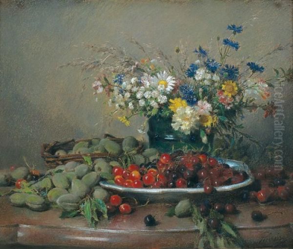 Nature Morte Aux Fruits Et Fleurs - view 1