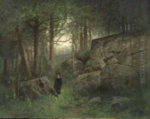 Girl In Woods