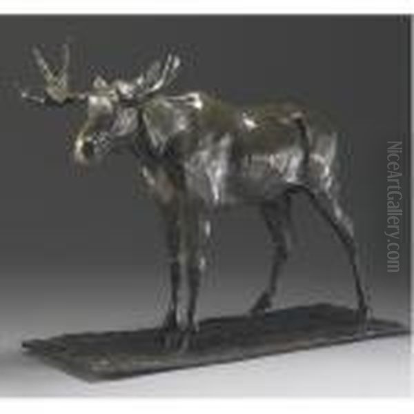 A Bronze Model Of An Elk - view 1