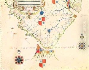 Fol 13 Map of South America and the Magellan Straits from an atlas