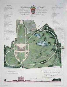 General Plan of the Garden of the Chateau de Maisons belonging to Thomas de Colmar by Francois Duvillers