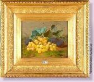 Nature Morte Aux Raisins Et Aux Prunes by Henri Robbe