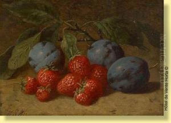Nature Morte Aux Fraises Et Aux Prunes - view 1