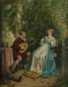 Serenading The Maiden by Emile Robellaz