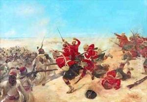 The Black Watch at the Battle of Tel el Kebir on the 13th September by Henri-Louis Dupray