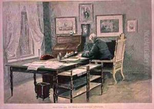Prince Bismarck in his study at Friedrichsruh