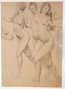Trois Femmes Nues Dansantes by Philippe Robert